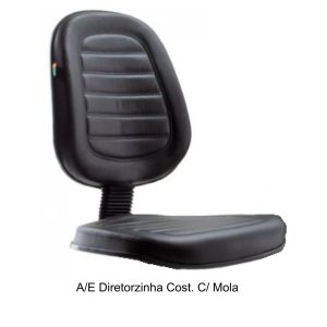 A/E DIRETORZINHA Costurada C/ MOLA - Corino Preto - 99918