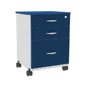 Gaveteiro Volante 03 Gav. 0,67x0,46x0,40m - AZUL/CZ - 44104