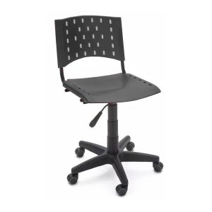 Cadeira de Escritório Giratória PLÁSTICA - PMD - COR PRETO - 31300