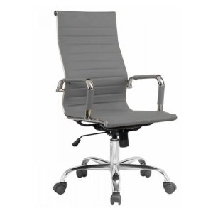 Cadeira PRESIDENTE Charles Eames Esteirinha - COR CINZA - PMD - 32881