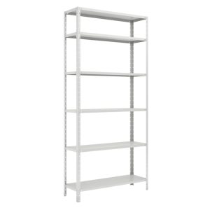 Estante de Aço com 06 Bandejas 30cm (22/18) – 1,98×0,92×0,30m – W3 – Cinza - 16007