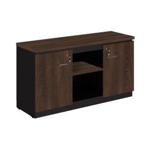 Armário Baixo Credenza - 1,35x0,72X0,45m MARSALA / PRETO - 51010