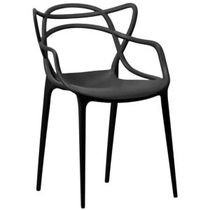 Cadeira Interlocutor ALLEGRA para Escritório ou Jantar - Polipropileno - Cor Preto - 48005