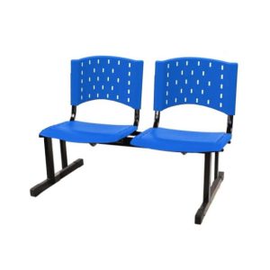 Longarina PLÁSTICA 02 Lugares - Cor AZUL 33072